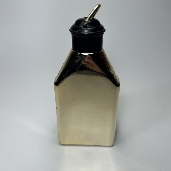 Vintage Old Spice Ships Lantern Decanter Green Gold Glass Bottle EMPTY E2 - Picture 3 of 4